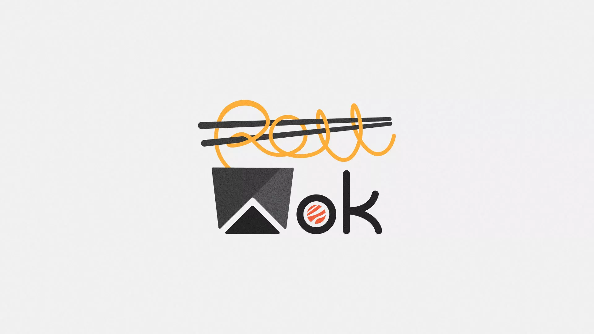 Разработка логотипа для суши-бара «Roll Wok Club» Разработка логотипа для суши-бара «Roll Wok Club»